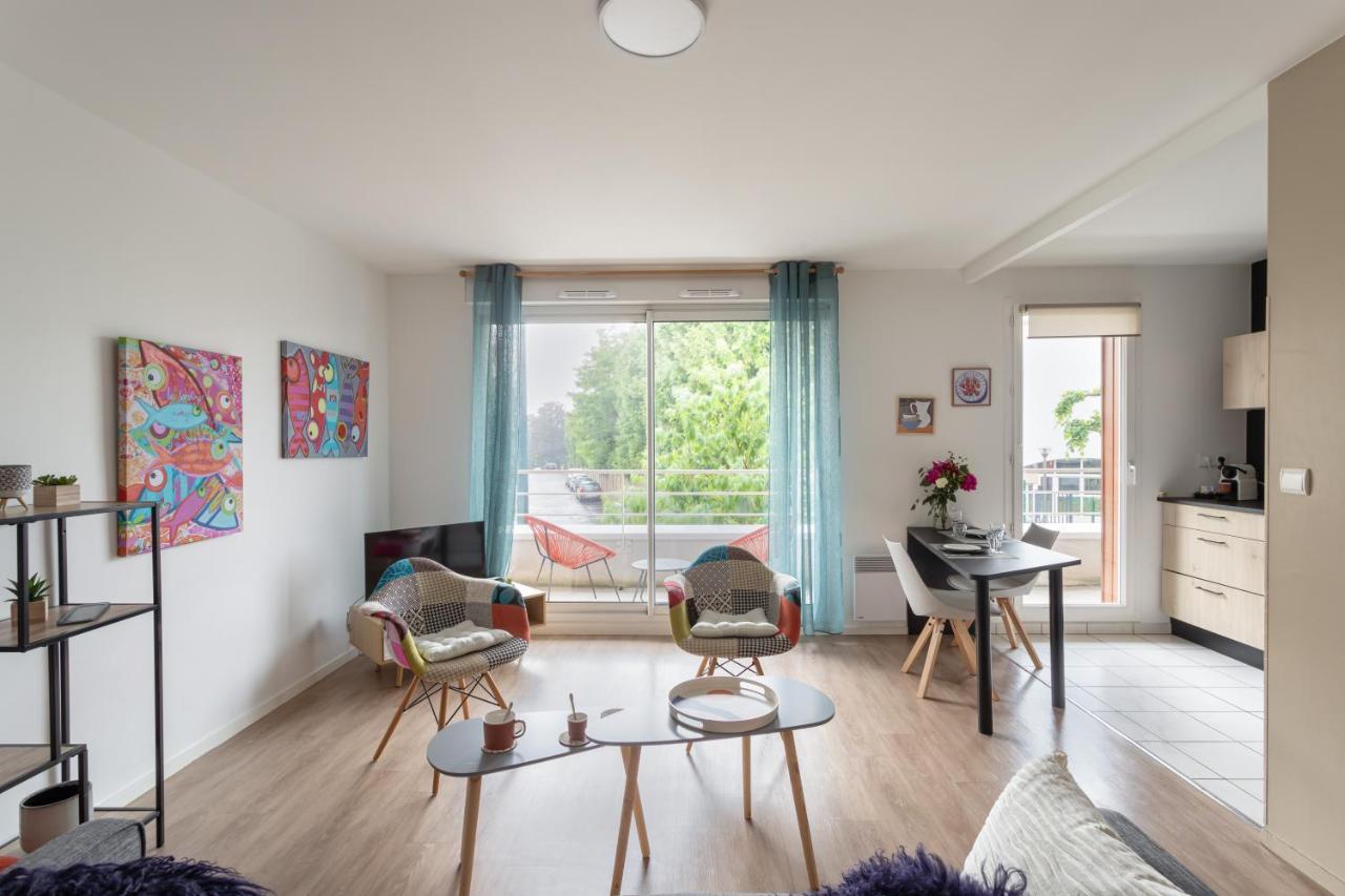 Bahibe - Balcon Et Parking Au Calme Proche Gare Apartment Rennes Luaran gambar
