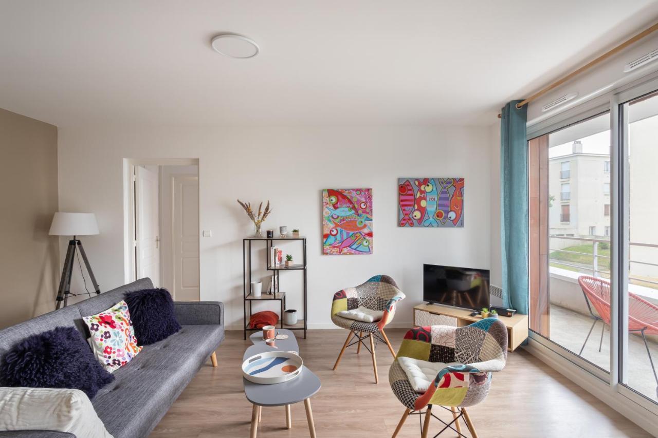 Bahibe - Balcon Et Parking Au Calme Proche Gare Apartment Rennes Luaran gambar