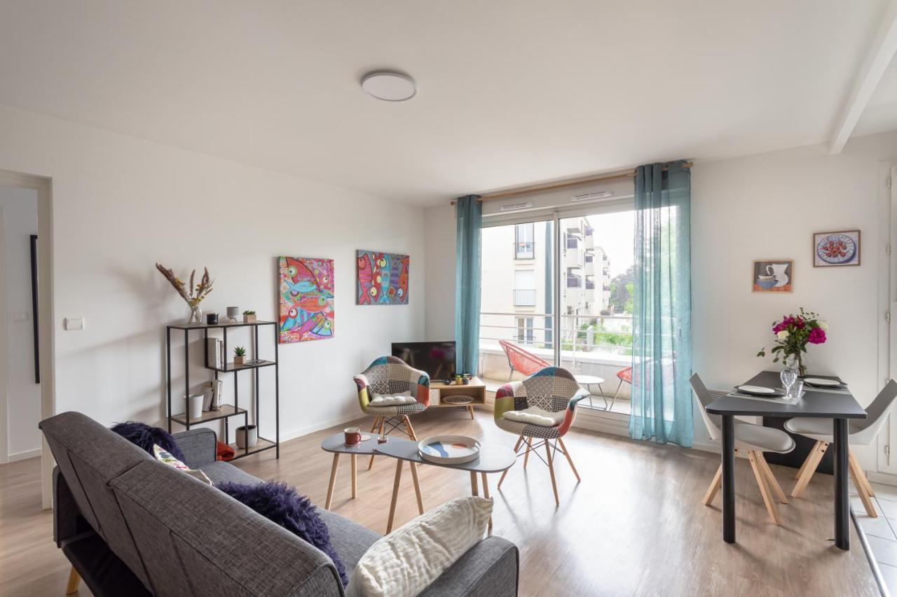 Bahibe - Balcon Et Parking Au Calme Proche Gare Apartment Rennes Luaran gambar